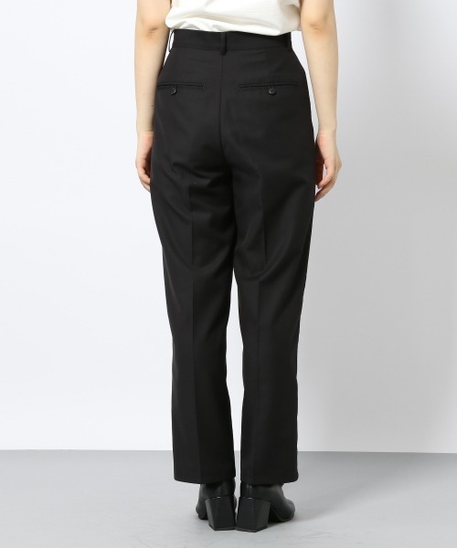 PAGEBOY(ページボーイ)の「セットアップ ダブルクロスパンツ(タックパンツ)(スラックス・レディース・ブラック/グレイッシュベージュ/ブルー・MEDIUM/SMALL)」の10枚目の写真