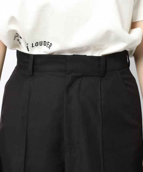 PAGEBOY(ページボーイ)の「セットアップ ダブルクロスパンツ(タックパンツ)(スラックス・レディース・ブラック/グレイッシュベージュ/ブルー・MEDIUM/SMALL)」の11枚目の写真