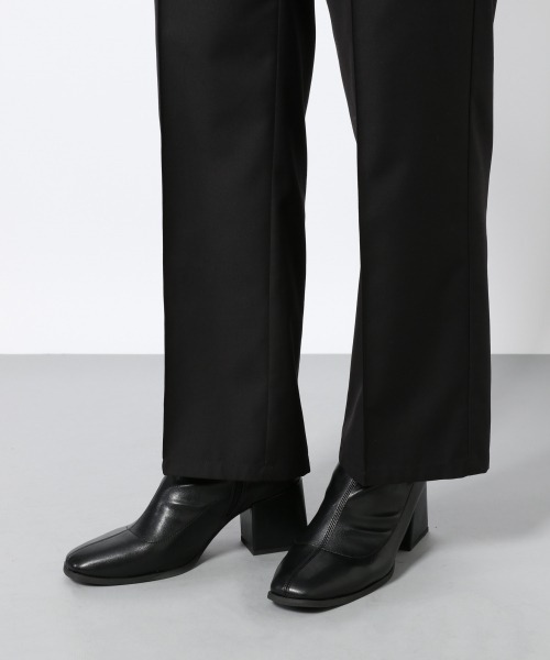 PAGEBOY(ページボーイ)の「セットアップ ダブルクロスパンツ(タックパンツ)(スラックス・レディース・ブラック/グレイッシュベージュ/ブルー・MEDIUM/SMALL)」の15枚目の写真