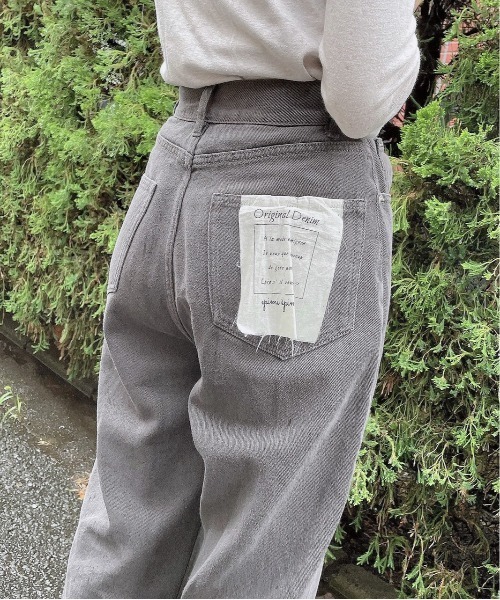フラッシャー付オリジナルストレートデニム