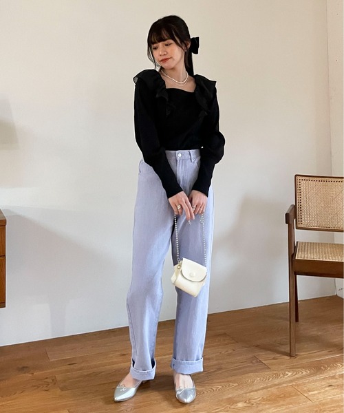 フラッシャー付オリジナルストレートデニム
