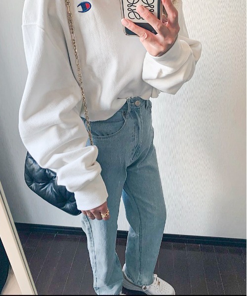 フラッシャー付オリジナルストレートデニム