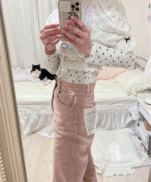 セール】《在庫限り》フラッシャー付オリジナルストレートデニム