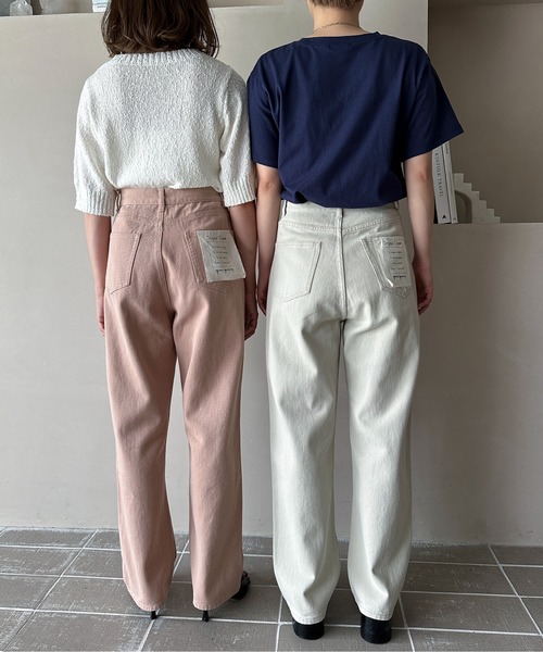 セール】《在庫限り》フラッシャー付オリジナルストレートデニム