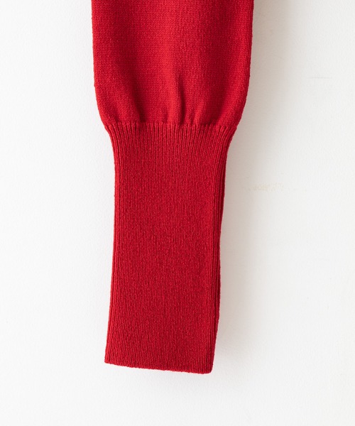 STUDIOUS（ステュディオス）の「【STUDIOUS】ロングスリーブニットトップス（ニット/セーター・レディース・ホワイト/ブラック/レッド・1）」の20枚目の写真