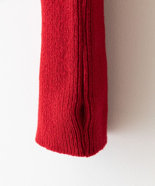 STUDIOUS（ステュディオス）の「【STUDIOUS】ロングスリーブニットトップス（ニット/セーター・レディース・ホワイト/ブラック/レッド・1）」の13枚目の写真