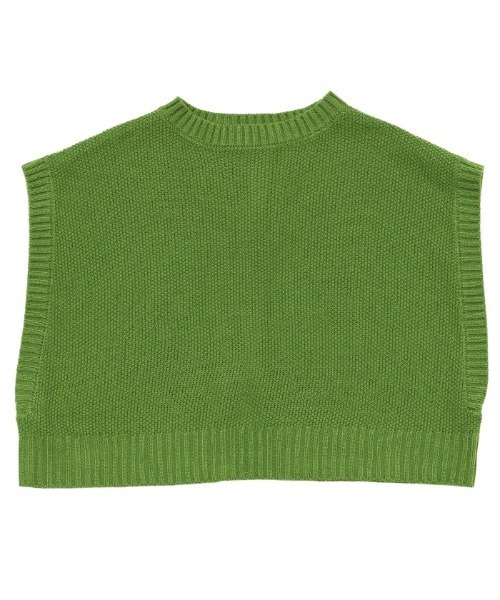 select MOCA（セレクトモカ）の「バックスリットニットショートベスト（ベスト・レディース・ブラック/ベージュ/ブラウン/スモークピンク/グリーン/グレイッシュブルー/パープル・FREE）」の11枚目の写真