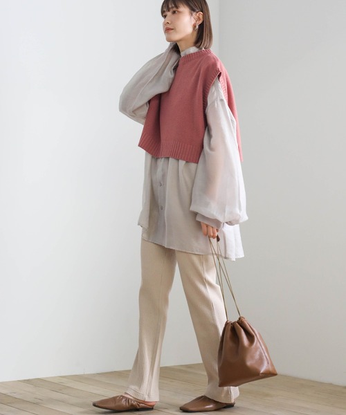 SOMEYA バックスリットショートベスト SOMEYA バックスリットショートベスト