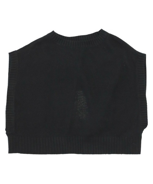 select MOCA（セレクトモカ）の「バックスリットニットショートベスト（ベスト・レディース・ブラック/ベージュ/ブラウン/スモークピンク/グリーン/グレイッシュブルー/パープル・FREE）」の20枚目の写真