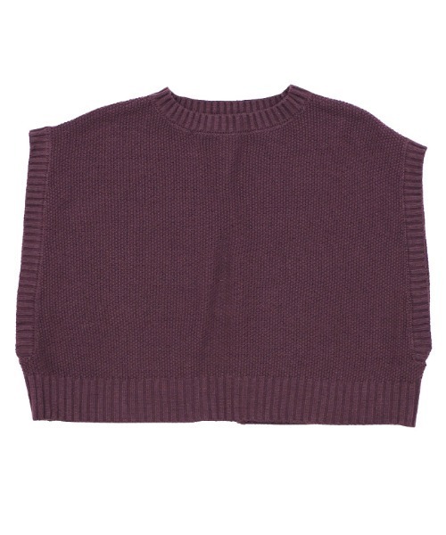 バックスリットニットショートベスト（ベスト）｜select MOCA