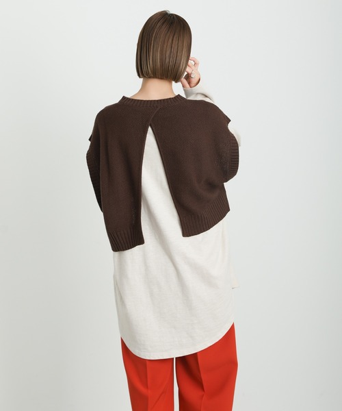 SOMEYA バックスリットショートベスト someya バックスリットショートベスト