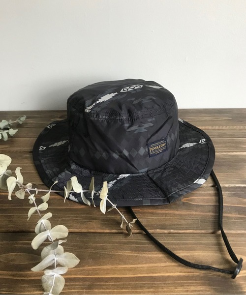 PENDLETON(ペンドルトン)の「ST:PENDLETON ペンドルトン CAMP HAT キャンプハット(ハット・レディース・ブラック/ブルー・FREE)」の1枚目の写真