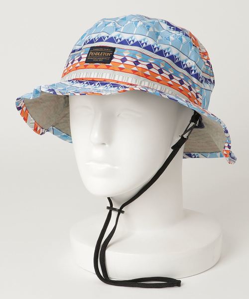 PENDLETON(ペンドルトン)の「ST:PENDLETON ペンドルトン CAMP HAT キャンプハット(ハット・レディース・ブラック/ブルー・FREE)」の4枚目の写真