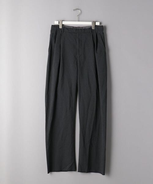 mando（マンド）の「＜mando（マンド）＞ ポリエステル プリーツ ワイド（その他パンツ・メンズ・ダークグレー/パープル・1/2/3）」の2枚目の写真