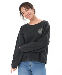 【RIP CURL リップカール】レディース ロゴプリントスウェット / トレーナー ビッグシルエット オーバーサイズ ドロップショルダー  サーフカジュアル   / ワンマイルウェア / ルームウェア