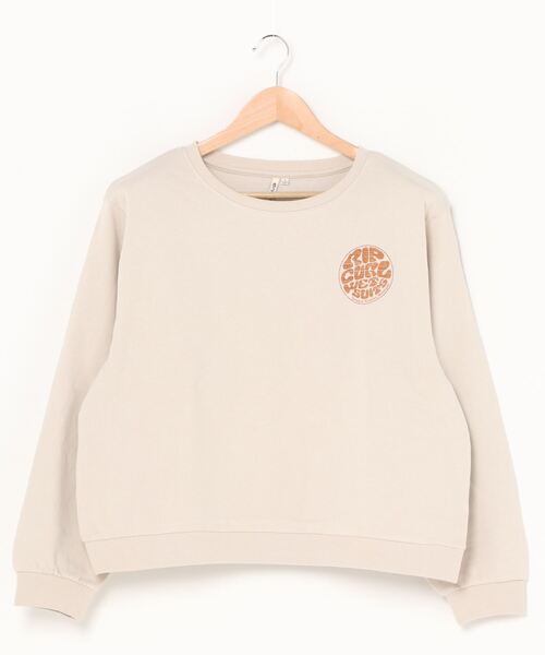 rip curl（リップカール）の「【RIP CURL リップカール】レディース ロゴプリントスウェット / トレーナー ビッグシルエット オーバーサイズ ドロップショルダー  サーフカジュアル   / ワンマイルウェア / ルームウェア（スウェット・レディース・ブラック/ホワイト系その他・MEDIUM/LARGE）」の14枚目の写真