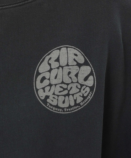 rip curl（リップカール）の「【RIP CURL リップカール】レディース ロゴプリントスウェット / トレーナー ビッグシルエット オーバーサイズ ドロップショルダー  サーフカジュアル   / ワンマイルウェア / ルームウェア（スウェット・レディース・ブラック/ホワイト系その他・MEDIUM/LARGE）」の7枚目の写真