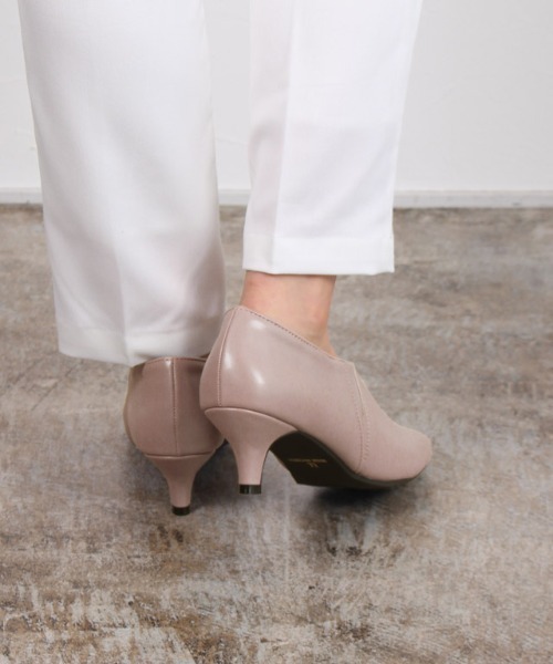 Pierrot（ピエロ）の「スクエアトゥショートブーツ（ブーツ・レディース・ブラック/ブラウン/グレイッシュベージュ・S/M/L/LL）」の17枚目の写真