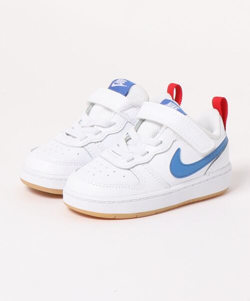 NIKE（ナイキ）の「《NIKE》COURT BOROUGH LOW 2 TDV コート バーロウ ＬＯＷ ２ ＴＤＶ（スニーカー・キッズ・ホワイト×ブルー/ライトブルー/ホワイト×ネイビー/ブラック×レッド/ブラック×ブラック/ブラック×グレー/ブラウン/ホワイト/ホワイト系その他/ブルー系その他/ホワイト系その他2・14.0cm/13.0cm/12.0cm/15.0cm/16.0cm）」の3枚目の写真