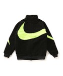 NIKEジャケットBLK BQ6546-017/リバーシブル NIKE ナイキ BQ6546-017 Big Swoosh Boa Jacket Black Volt