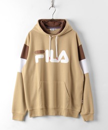 FILA（フィラ）の「【FILA/フィラ】オーバーサイズ 袖切替プリント スウェット フーデットパーカー（パーカー・メンズ）」
