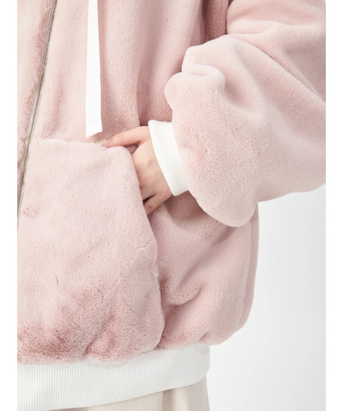 Ank その他アウターうさちゃんファーブルゾン その他アウター Ank Rouge アンクルージュ のファッション