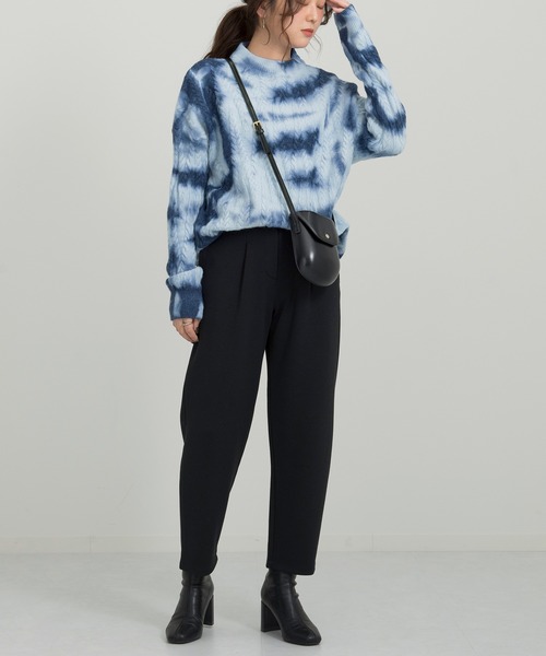 Ambre Neige(アンブルネージュ)の「タイダイ柄ニット/マーブルニット/【WEB/EC限定商品】(ニット/セーター・レディース・パープル/ブルー・FREE)」の5枚目の写真