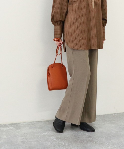 archives(アルシーヴ)の「合皮ラウンド紐ショルダー(ショルダーバッグ・レディース・ブラック/ベージュ/オレンジ・FREE)」の5枚目の写真