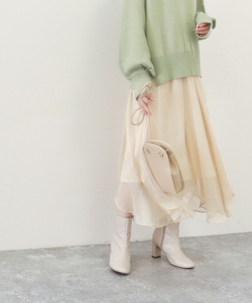 archives(アルシーヴ)の「合皮ラウンド紐ショルダー(ショルダーバッグ・レディース・ブラック/ベージュ/オレンジ・FREE)」の4枚目の写真