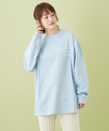 CUBE SUGAR（キューブシュガー）の「OE天竺 チャイニーズ ロゴプリント 長袖Tシャツ（Tシャツ/カットソー）」