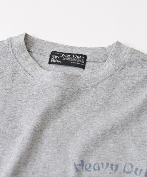 CUBE SUGAR（キューブシュガー）の「OE天竺 チャイニーズ ロゴプリント 長袖Tシャツ（Tシャツ/カットソー・レディース・トップグレー/サックスブルー/カーキ/ホワイト・M）」の19枚目の写真