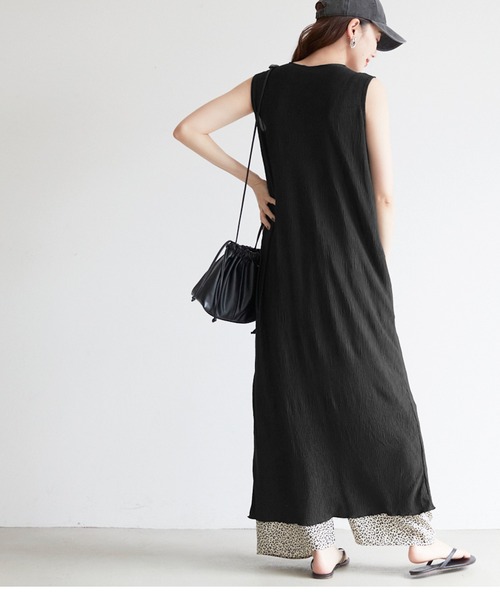 coca（coca）（コカ）の「細プリーツワンピース（ワンピース・レディース・ブラック/グレー系その他・ONE SIZE）」の6枚目の写真