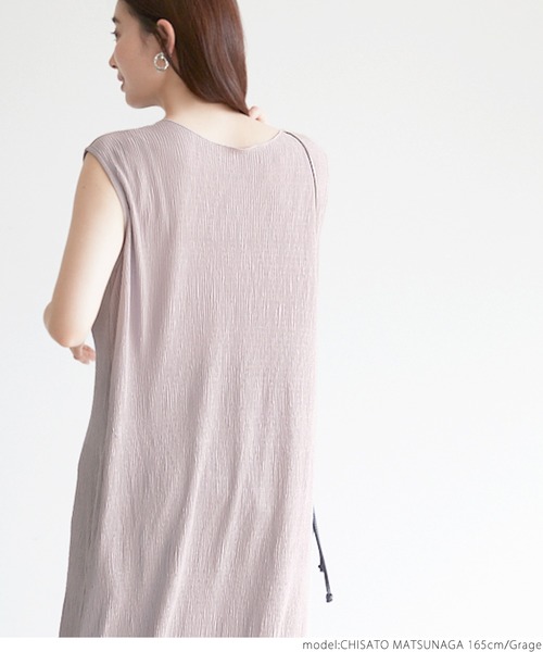 coca（coca）（コカ）の「細プリーツワンピース（ワンピース・レディース・ブラック/グレー系その他・ONE SIZE）」の12枚目の写真