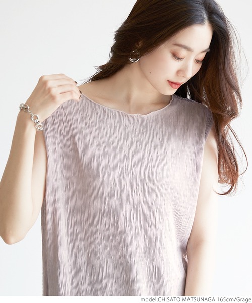 coca（coca）（コカ）の「細プリーツワンピース（ワンピース・レディース・ブラック/グレー系その他・ONE SIZE）」の13枚目の写真