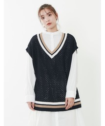 POU DOU DOU | チルデンニットベスト(ベスト)