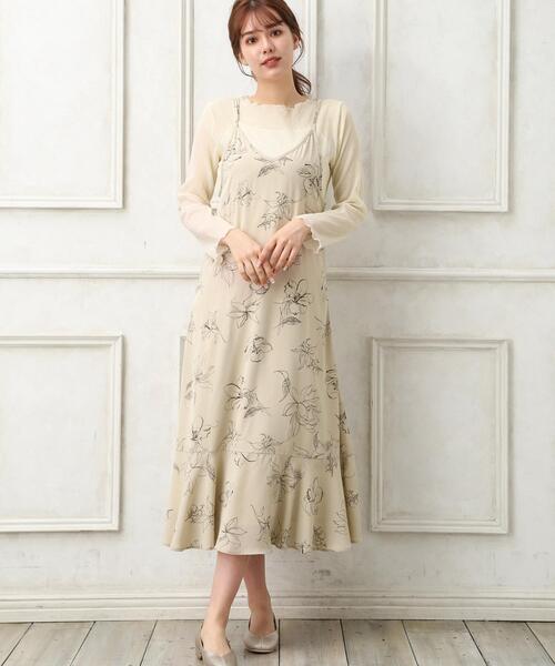 セール 線画調キャミワンピース ワンピース Allamanda アラマンダ のファッション通販 Zozotown