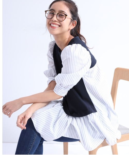 Mystrada チュニックブラウス 2色展開 Mystrada チュニックブラウス 2色展開 Mystrada（マイストラーダ