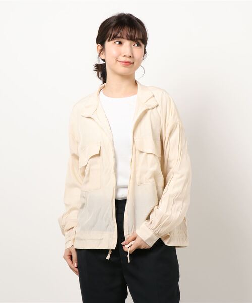 HONEYSUCKLE ROSE(ハニーサックルローズ)の「【HONEYSUCKLE ROSE】シアーブルゾン(ブルゾン・レディース・ピンク/グリーン/ライトベージュ・L/M)」の1枚目の写真