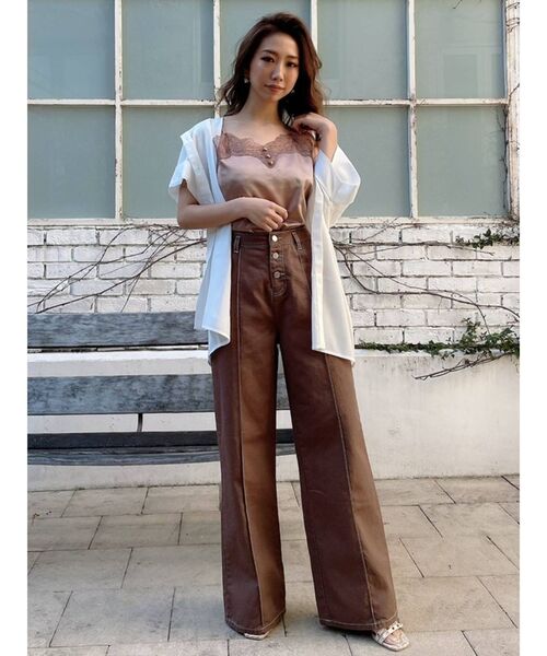 RESEXXY（リゼクシー）の「ピンタックストレートパンツ（その他パンツ・レディース・ライトブルー/ブラウン/アイボリー・FREE）」の6枚目の写真