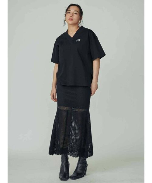 THE DAYZ TOKYO(ザデイズトーキョー)の「【THE DAYZ TOKYO】透かし編みニットマーメイドスカート(スカート・レディース・ブラック/ミント・FREE)」の6枚目の写真