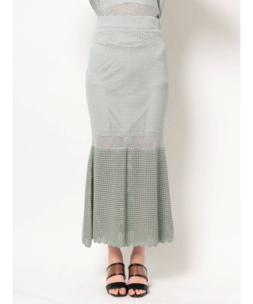 THE DAYZ TOKYO(ザデイズトーキョー)の「【THE DAYZ TOKYO】透かし編みニットマーメイドスカート(スカート・レディース・ブラック/ミント・FREE)」の12枚目の写真