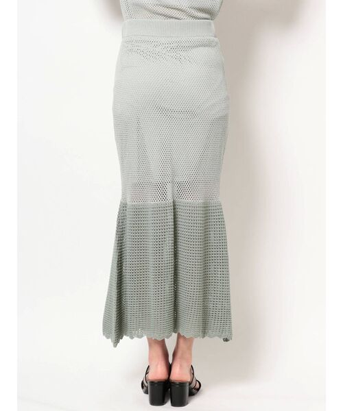 THE DAYZ TOKYO(ザデイズトーキョー)の「【THE DAYZ TOKYO】透かし編みニットマーメイドスカート(スカート・レディース・ブラック/ミント・FREE)」の10枚目の写真