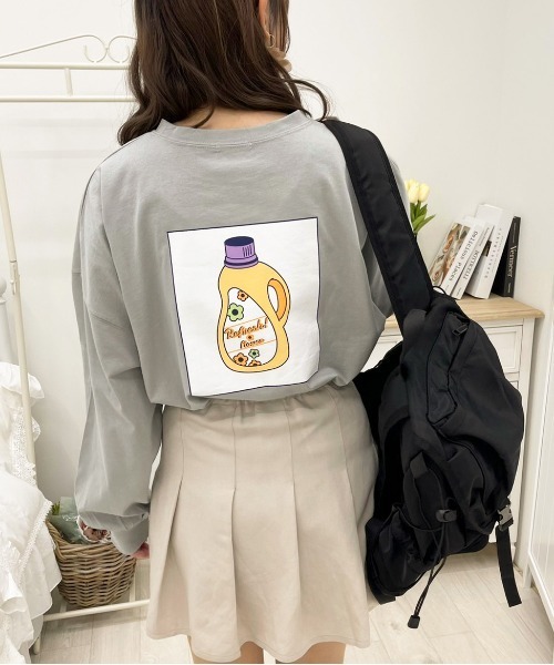 apres jour(アプレジュール)の「アソートビッグスリットロンT【ZOZOTOWN限定アイテム】(Tシャツ/カットソー・レディース・オフホワイト/ミント/サックスブルー/ホワイト系その他/ブラック/アイボリー/ホワイト系その他2/ホワイト/ピンク/ブラック系その他・X-LARGE/フリー)」の9枚目の写真
