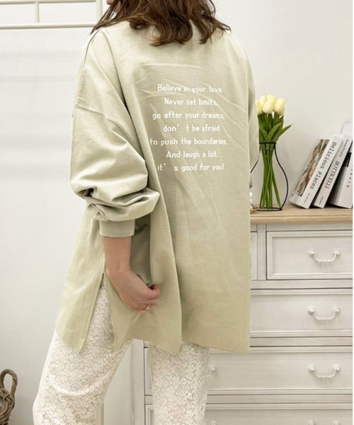 apres jour(アプレジュール)の「アソートビッグスリットロンT【ZOZOTOWN限定アイテム】(Tシャツ/カットソー・レディース・オフホワイト/ミント/サックスブルー/ホワイト系その他/ブラック/アイボリー/ホワイト系その他2/ホワイト/ピンク/ブラック系その他・X-LARGE/フリー)」の8枚目の写真