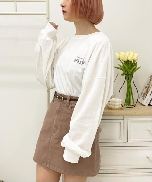 apres jour(アプレジュール)の「アソートビッグスリットロンT【ZOZOTOWN限定アイテム】(Tシャツ/カットソー・レディース・オフホワイト/ミント/サックスブルー/ホワイト系その他/ブラック/アイボリー/ホワイト系その他2/ホワイト/ピンク/ブラック系その他・X-LARGE/フリー)」の12枚目の写真