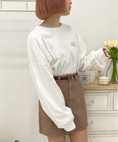 apres jour(アプレジュール)の「アソートビッグスリットロンT【ZOZOTOWN限定アイテム】(Tシャツ/カットソー・レディース・オフホワイト/ミント/サックスブルー/ホワイト系その他/ブラック/アイボリー/ホワイト系その他2/ホワイト/ピンク/ブラック系その他・X-LARGE/フリー)」の13枚目の写真
