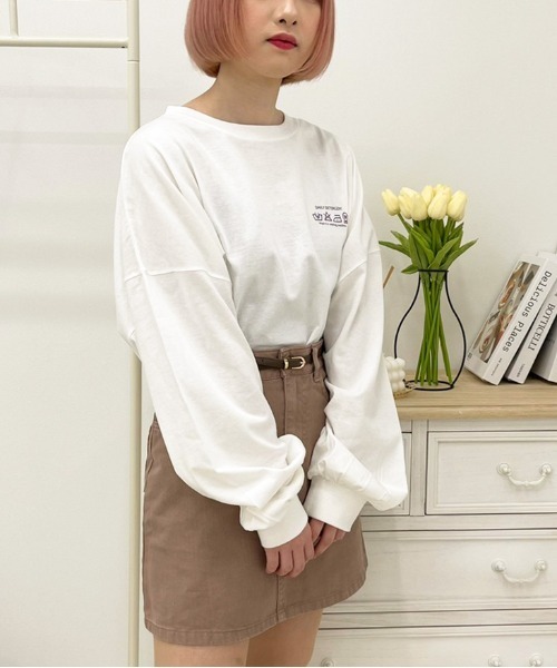 apres jour(アプレジュール)の「アソートビッグスリットロンT【ZOZOTOWN限定アイテム】(Tシャツ/カットソー・レディース・オフホワイト/ミント/サックスブルー/ホワイト系その他/ブラック/アイボリー/ホワイト系その他2/ホワイト/ピンク/ブラック系その他・X-LARGE/フリー)」の14枚目の写真
