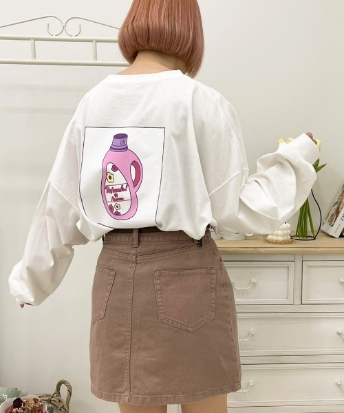 apres jour(アプレジュール)の「アソートビッグスリットロンT【ZOZOTOWN限定アイテム】(Tシャツ/カットソー・レディース・オフホワイト/ミント/サックスブルー/ホワイト系その他/ブラック/アイボリー/ホワイト系その他2/ホワイト/ピンク/ブラック系その他・X-LARGE/フリー)」の15枚目の写真