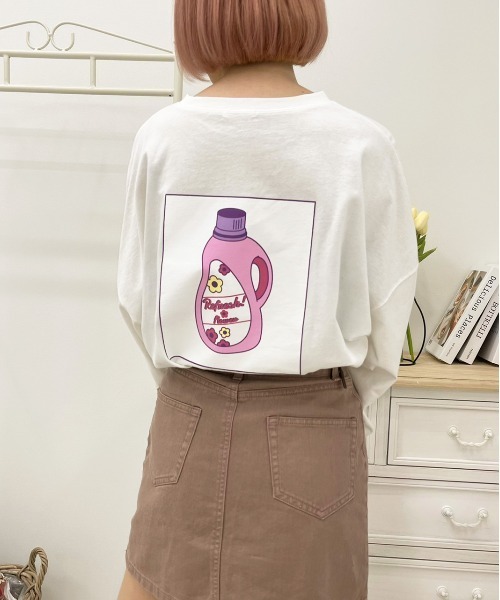 apres jour(アプレジュール)の「アソートビッグスリットロンT【ZOZOTOWN限定アイテム】(Tシャツ/カットソー・レディース・オフホワイト/ミント/サックスブルー/ホワイト系その他/ブラック/アイボリー/ホワイト系その他2/ホワイト/ピンク/ブラック系その他・X-LARGE/フリー)」の16枚目の写真