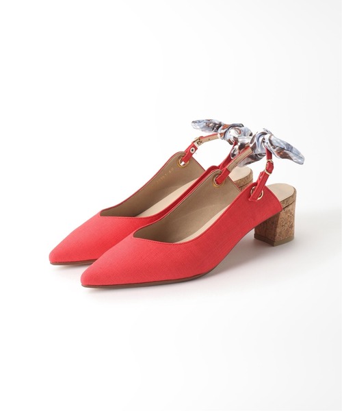 LE TALON(ルタロン)の「4.5cm2WAYリボンバックベルト(パンプス・レディース・レッド/ベージュ/ホワイト・22cm/22.5cm/24cm/24.5cm/25cm/23cm/23.5cm)」の5枚目の写真